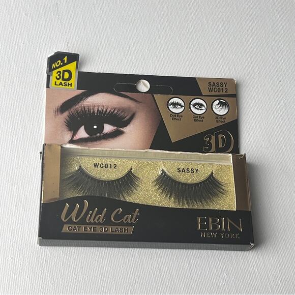 EBIN NEW YORK  Wild Cat Strip Cat Eye  3D Makeup Beauty  Lash Extension SASSY - Picture 8 of 8